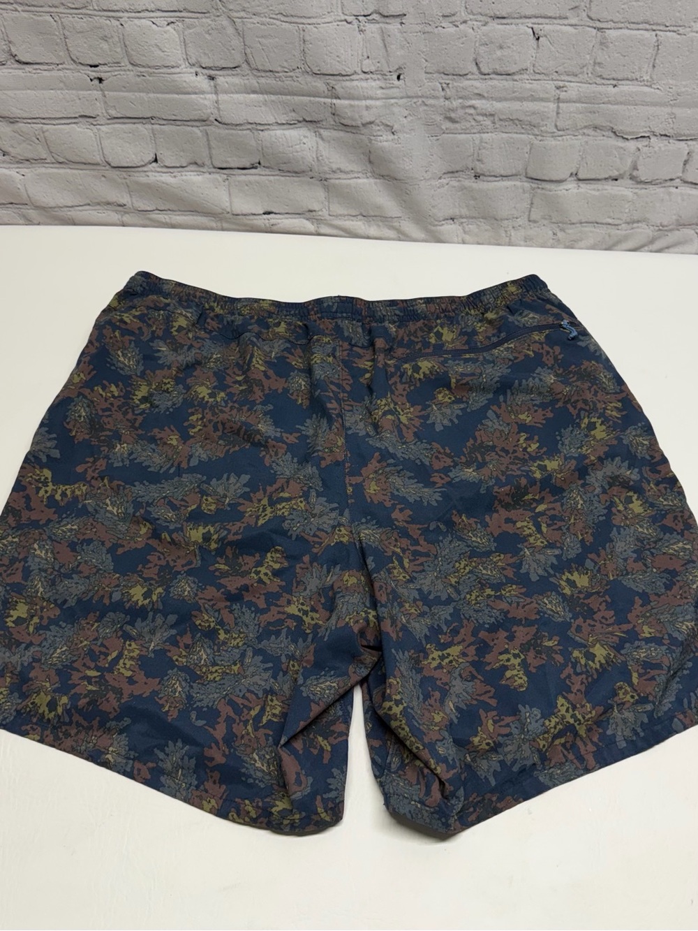 Patagonia Blue Multicolor Camouflage Swim Shorts - Picture 2 of 8